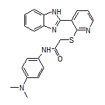 2-[[3-(2-Benzimidazolyl)-2-pyridyl]thio]-N-[4-(dimethylamino)phenyl]acetamide