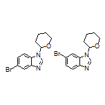 5-Bromo-1-(tetrahydro-2H-pyran-2-yl)benzimidazole compound with 6-Bromo-1-(tetrahydro-2H-pyran-2-yl)benzimidazole