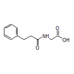 2-(3-Phenylpropanamido)acetic Acid