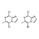 5,8-Dichloro-6-methylimidazo[1,2-a]pyrazine compound with 5-Bromo-8-chloro-6-methylimidazo[1,2-a]pyrazine