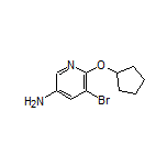 3-Amino-5-bromo-6-(cyclopentyloxy)pyridine