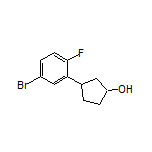 3-(5-Bromo-2-fluorophenyl)cyclopentanol