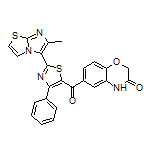 6-[2-(6-Methylimidazo[2,1-b]thiazol-5-yl)-4-phenylthiazole-5-carbonyl]-2H-benzo[b][1,4]oxazin-3(4H)-one