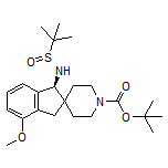 (S)-1’-Boc-1-[[(R)-(tert-butyl)sulfinyl]amino]-4-methoxy-1,3-dihydrospiro[indene-2,4’-piperidine]