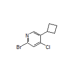 2-Bromo-4-chloro-5-cyclobutylpyridine