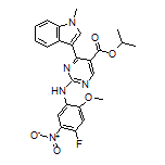 Isopropyl 2-[(4-Fluoro-2-methoxy-5-nitrophenyl)amino]-4-(1-methyl-3-indolyl)pyrimidine-5-carboxylate