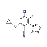 4-Chloro-6-cyclopropoxy-3-fluoro-2-(1-methyl-5-pyrazolyl)benzonitrile