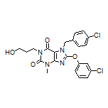 7-(4-Chlorobenzyl)-8-(3-chlorophenoxy)-1-(3-hydroxypropyl)-3-methyl-1H-purine-2,6(3H,7H)-dione
