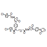 5-Chloro-N-[4-[(S)-5-[(5-chlorothiophene-2-carboxamido)methyl]-2-oxo-3-oxazolidinyl]phenyl]-N-[2-[2-oxo-2-[[[(S)-2-oxo-3-[4-(3-oxomorpholino)phenyl]-5-oxazolidinyl]methyl]amino]ethoxy]ethyl]thiophene-2-carboxamide