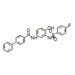 N-[3-(4-Fluorophenylsulfonamido)-4-hydroxyphenyl]biphenyl-4-carboxamide