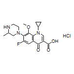 1-Cyclopropyl-6-fluoro-8-methoxy-7-(3-methyl-1-piperazinyl)-4-oxo-1,4-dihydroquinoline-3-carboxylic Acid Hydrochloride