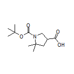 1-Boc-5,5-dimethylpyrrolidine-3-carboxylic Acid