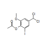 4-(Dichloromethyl)-2-iodo-6-methoxyphenyl Acetate