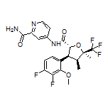 4-[(2R,3S,4S,5R)-3-(3,4-Difluoro-2-methoxyphenyl)-4,5-dimethyl-5-(trifluoromethyl)tetrahydrofuran-2-carboxamido]picolinamide