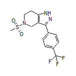 5-(Methylsulfonyl)-3-[4-(trifluoromethyl)phenyl]-4,5,6,7-tetrahydro-1H-pyrazolo[4,3-c]pyridine