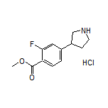 Methyl 2-Fluoro-4-(pyrrolidin-3-yl)benzoate Hydrochloride