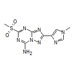 2-(1-Methyl-1H-imidazol-4-yl)-5-(methylsulfonyl)-[1,2,4]triazolo[1,5-a][1,3,5]triazin-7-amine