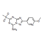 2-(6-Methoxypyridin-3-yl)-5-(methylsulfonyl)-[1,2,4]triazolo[1,5-a][1,3,5]triazin-7-amine