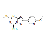 2-(6-Methoxypyridin-3-yl)-5-(methylthio)-[1,2,4]triazolo[1,5-a][1,3,5]triazin-7-amine