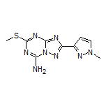 2-(1-Methyl-1H-pyrazol-3-yl)-5-(methylthio)-[1,2,4]triazolo[1,5-a][1,3,5]triazin-7-amine