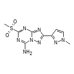 2-(1-Methyl-1H-pyrazol-3-yl)-5-(methylsulfonyl)-[1,2,4]triazolo[1,5-a][1,3,5]triazin-7-amine