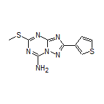 5-(Methylthio)-2-(thiophen-3-yl)-[1,2,4]triazolo[1,5-a][1,3,5]triazin-7-amine