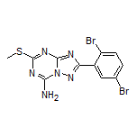 2-(2,5-Dibromophenyl)-5-(methylthio)-[1,2,4]triazolo[1,5-a][1,3,5]triazin-7-amine