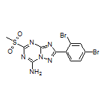 2-(2,4-Dibromophenyl)-5-(methylsulfonyl)-[1,2,4]triazolo[1,5-a][1,3,5]triazin-7-amine