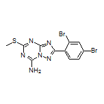 2-(2,4-Dibromophenyl)-5-(methylthio)-[1,2,4]triazolo[1,5-a][1,3,5]triazin-7-amine