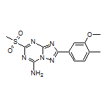 2-(3-Methoxy-4-methylphenyl)-5-(methylsulfonyl)-[1,2,4]triazolo[1,5-a][1,3,5]triazin-7-amine