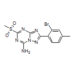 2-(2-Bromo-4-methylphenyl)-5-(methylsulfonyl)-[1,2,4]triazolo[1,5-a][1,3,5]triazin-7-amine