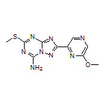 2-(6-Methoxypyrazin-2-yl)-5-(methylthio)-[1,2,4]triazolo[1,5-a][1,3,5]triazin-7-amine