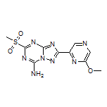 2-(6-Methoxypyrazin-2-yl)-5-(methylsulfonyl)-[1,2,4]triazolo[1,5-a][1,3,5]triazin-7-amine