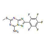 5-(Methylthio)-2-(perfluorophenyl)-[1,2,4]triazolo[1,5-a][1,3,5]triazin-7-amine