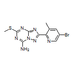 2-(5-Bromo-3-methylpyridin-2-yl)-5-(methylthio)-[1,2,4]triazolo[1,5-a][1,3,5]triazin-7-amine