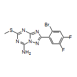 2-(2-Bromo-4,5-difluorophenyl)-5-(methylthio)-[1,2,4]triazolo[1,5-a][1,3,5]triazin-7-amine