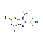 2-(6-Bromo-4-fluoro-1-isopropyl-2-benzimidazolyl)-2-propanol