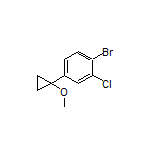 1-Bromo-2-chloro-4-(1-methoxycyclopropyl)benzene