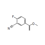 2-Fluoro-5-(1-methoxyvinyl)benzonitrile