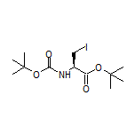 tert-Butyl (R)-2-(Boc-amino)-3-iodopropanoate