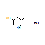 (3R,5S)-5-Fluoropiperidin-3-ol Hydrochloride