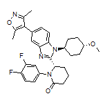 (S)-1-(3,4-Difluorophenyl)-6-[5-(3,5-dimethyl-4-isoxazolyl)-1-(trans-4-methoxycyclohexyl)-2-benzimidazolyl]piperidin-2-one