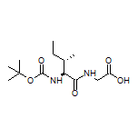 2-[(2S,3S)-2-(Boc-amino)-3-methylpentanamido]acetic Acid