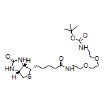 N-[2-[2-[2-(Boc-amino)ethoxy]ethoxy]ethyl]-5-[(3aS,4S,6aR)-2-oxohexahydro-1H-thieno[3,4-d]imidazol-4-yl]pentanamide