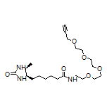 6-[(4R,5S)-5-Methyl-2-oxoimidazolidin-4-yl]-N-(3,6,9,12-tetraoxapentadec-14-yn-1-yl)hexanamide