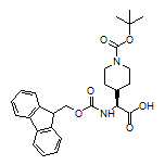 (S)-2-(Fmoc-amino)-2-(1-Boc-4-piperidyl)acetic Acid