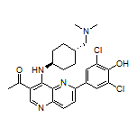 1-[6-(3,5-Dichloro-4-hydroxyphenyl)-4-[[trans-4-[(dimethylamino)methyl]cyclohexyl]amino]-1,5-naphthyridin-3-yl]ethanone