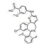 4-[[9-Chloro-7-(2-fluoro-6-methoxyphenyl)-5H-benzo[c]pyrimido[4,5-e]azepin-2-yl]amino]-2-methoxybenzoic Acid