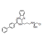 (S)-N-[1-(2-Benzimidazolyl)-4-(2-chloroacetimidamido)butyl]biphenyl-4-carboxamide