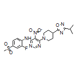 N-[2-Fluoro-4-(methylsulfonyl)phenyl]-6-[4-(3-isopropyl-1,2,4-oxadiazol-5-yl)-1-piperidyl]-5-nitropyrimidin-4-amine